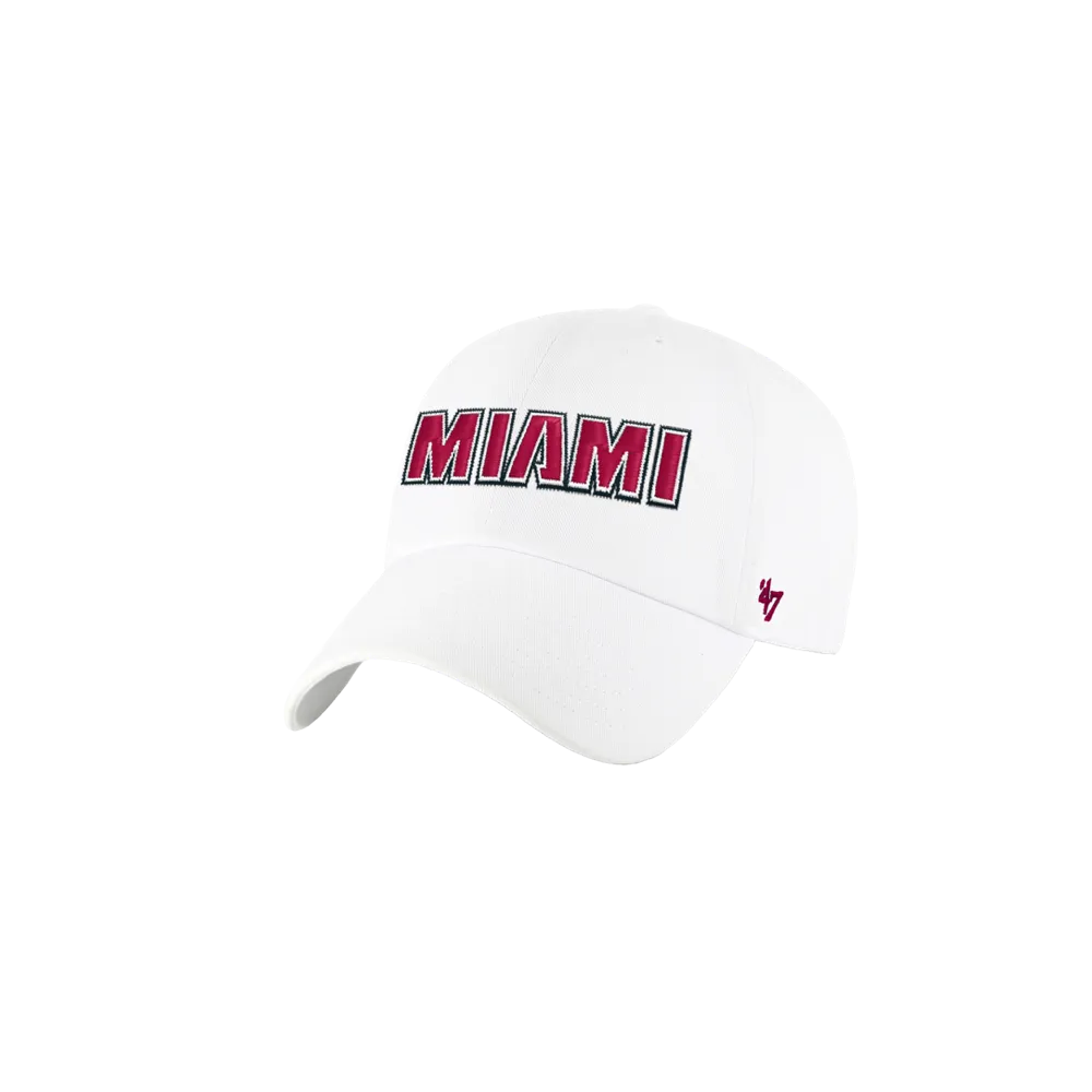 '47 Brand Miami HEAT Wordmark Cleanup Hat