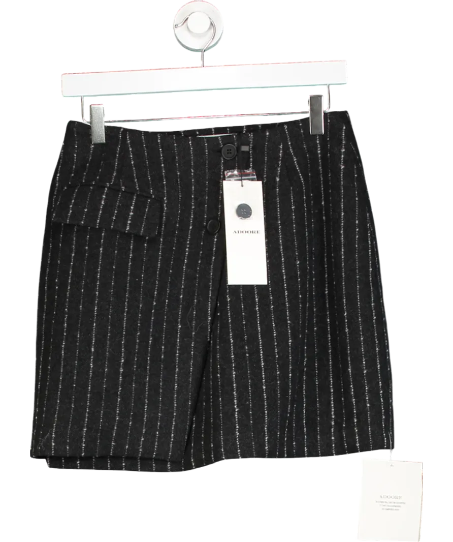 Adoore Grey Geneva Wool Suit Skirt UK 6