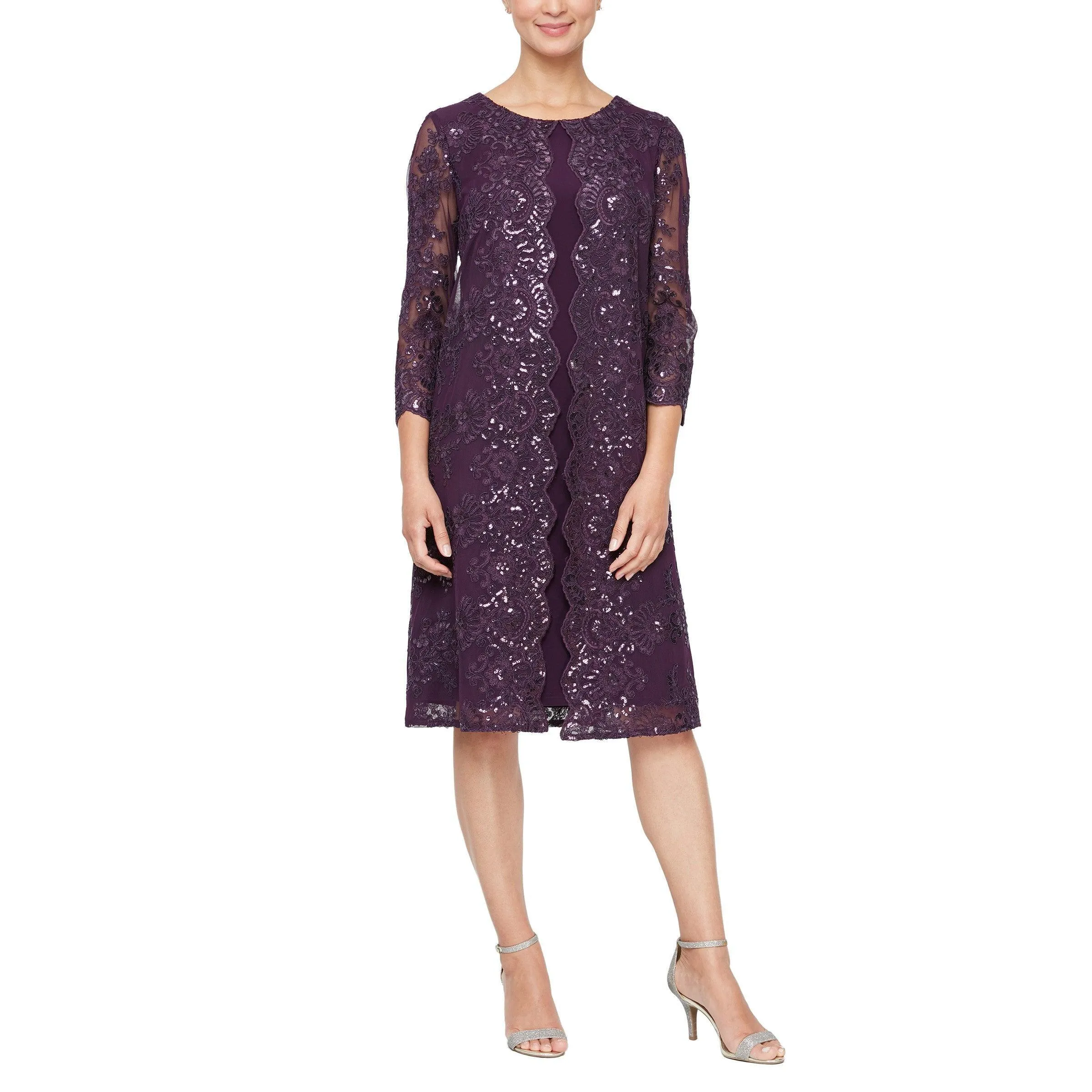 Alex Evenings AE811712226 Short Mother of the Bride Dress