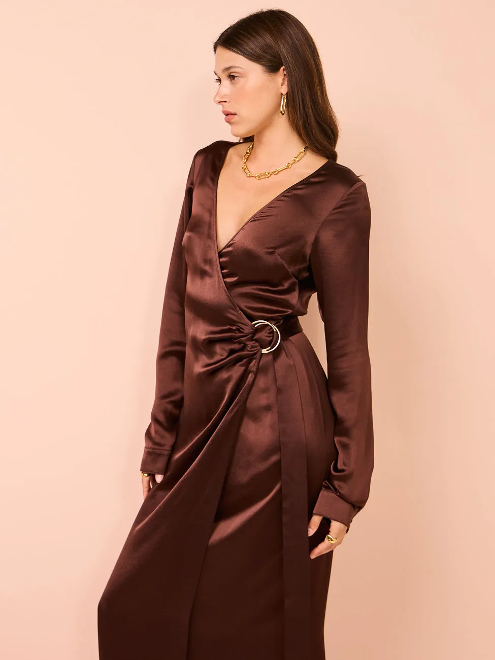 Anna Quan Harlow Dress in Shaved Chocolate