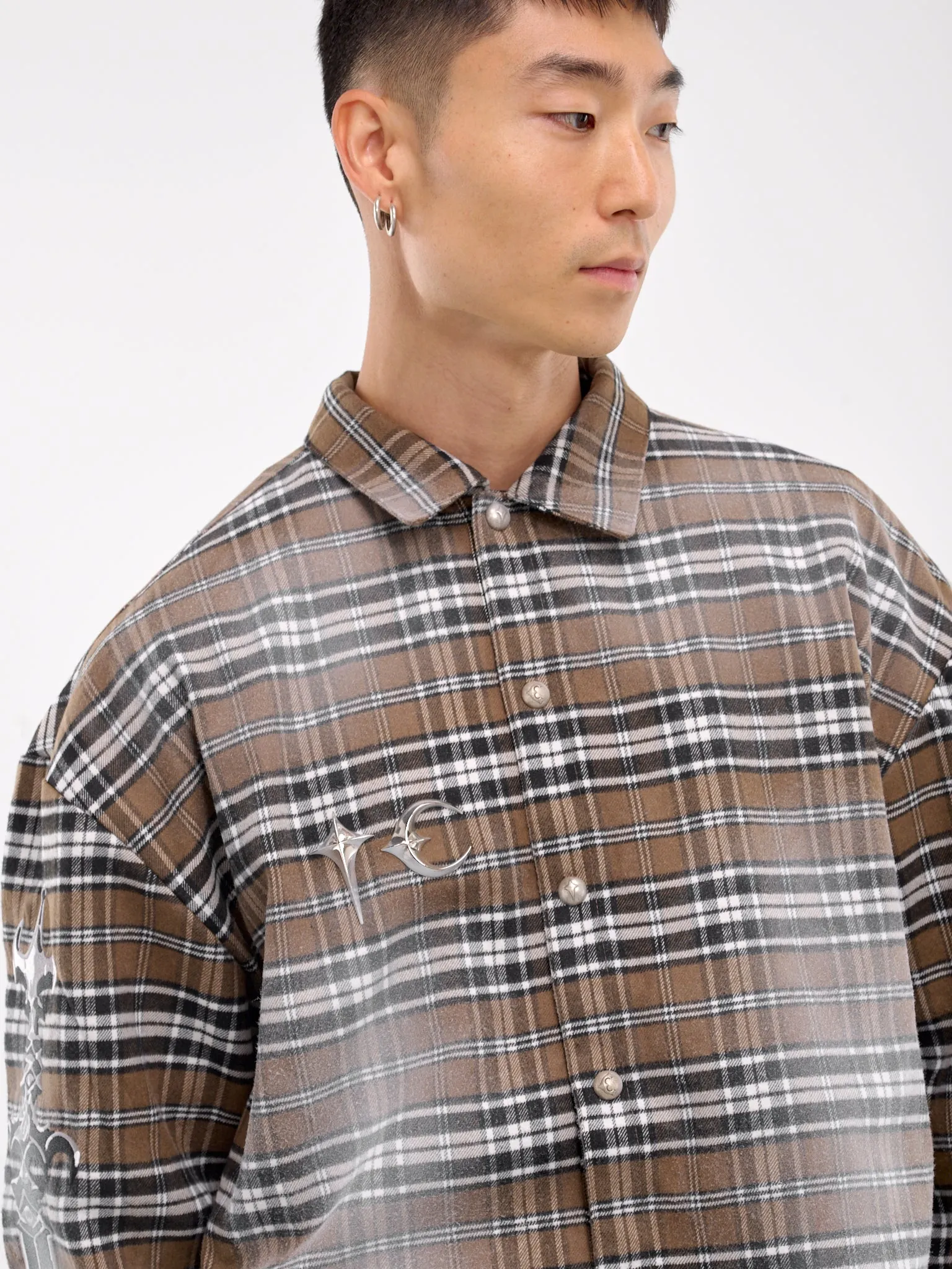Arab Sword Flannel Shirt (SH2002-BROWN)