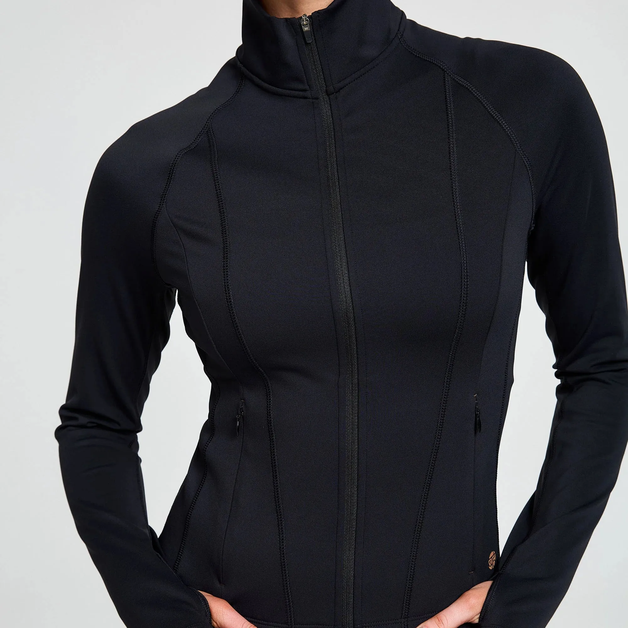 Black BAHE Attune Seamed Zippered Jacket