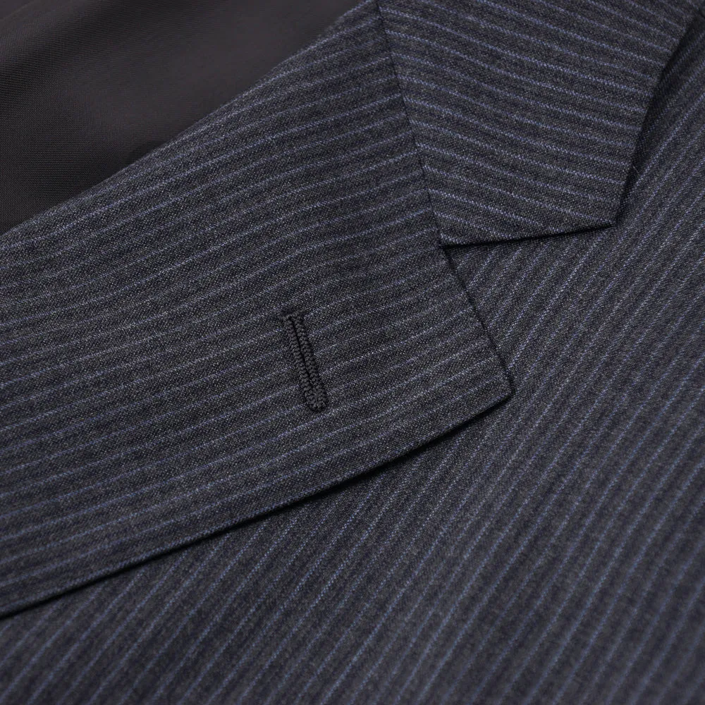 Belvest Gray Stripe Super 130s Suit
