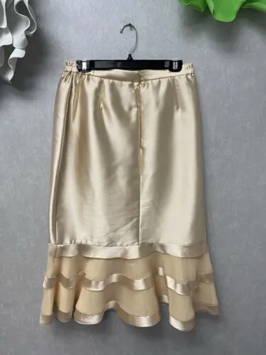 Ben Marc Champagne/ Gold 2pc Dress Suit Size 12
