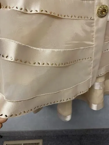Ben Marc Champagne/ Gold 2pc Dress Suit Size 12