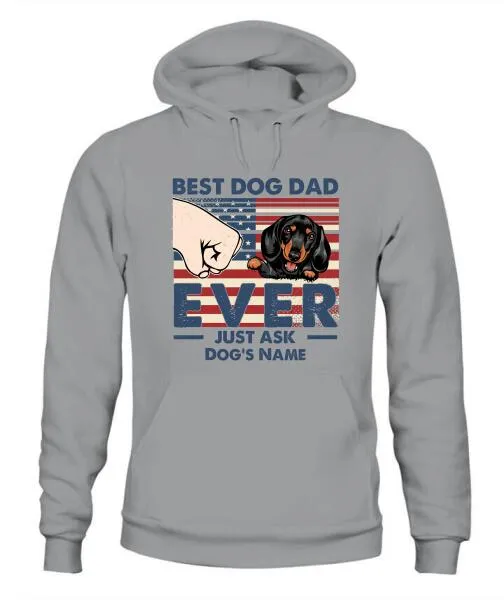 Best Dog Dad Independence Day Personalized Shirt - Name, Skin, Dog can be customized