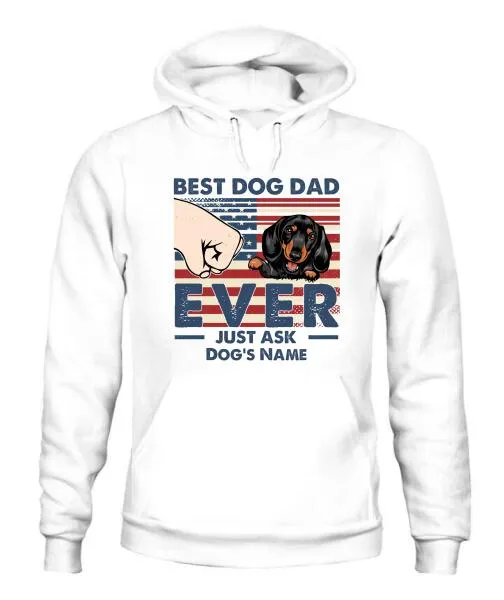 Best Dog Dad Independence Day Personalized Shirt - Name, Skin, Dog can be customized