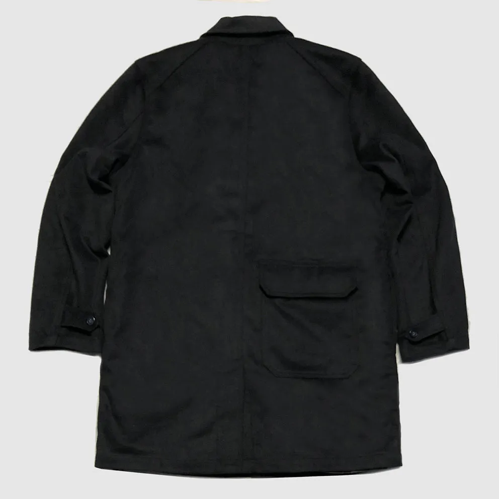 BZEN M.3057-DELON REGULAR FIT 5 POCKET 36" BACK LENGTH WOOL BLEND COAT-DARK GREY