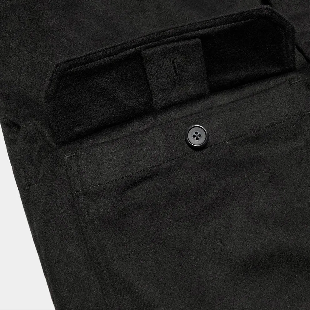 BZEN M.3057-DELON REGULAR FIT 5 POCKET 36" BACK LENGTH WOOL BLEND COAT-DARK GREY