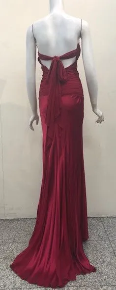 Cross Back Ruched Gown