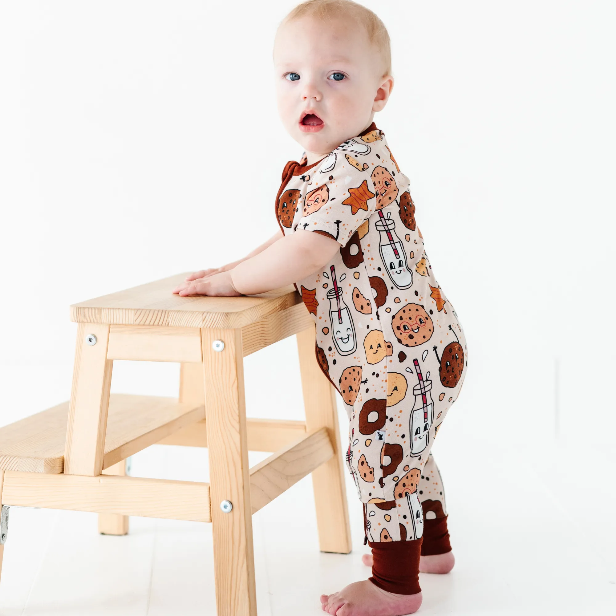 Everything I Dough, I Dough It For You Cookies Short Sleeve Romper