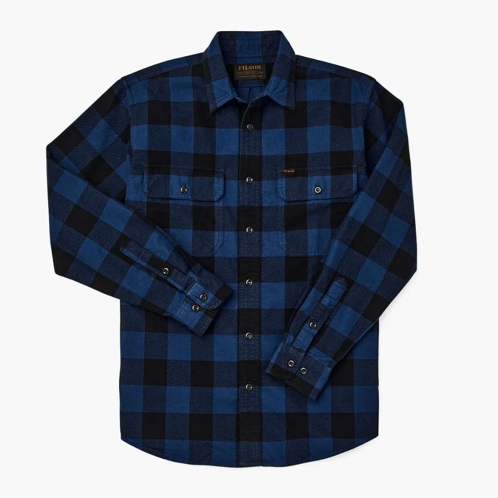 Cobalt Blue Black Filson Field Flannel Shirt
