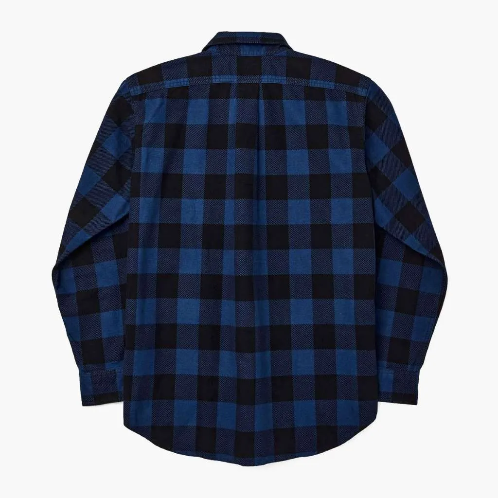 Cobalt Blue Black Filson Field Flannel Shirt