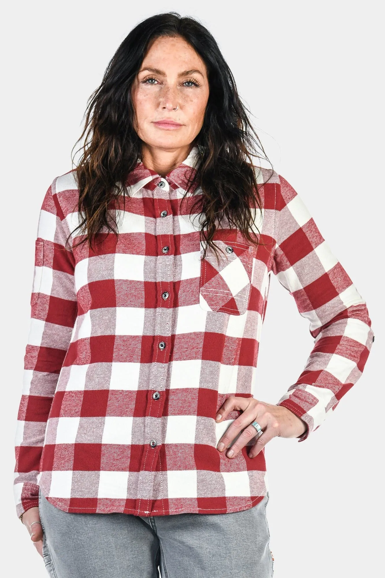 Givens Work Shirt - Buffalo Plaid Red