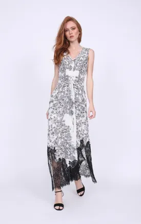 Gold Hawk French Toile Draw Dress