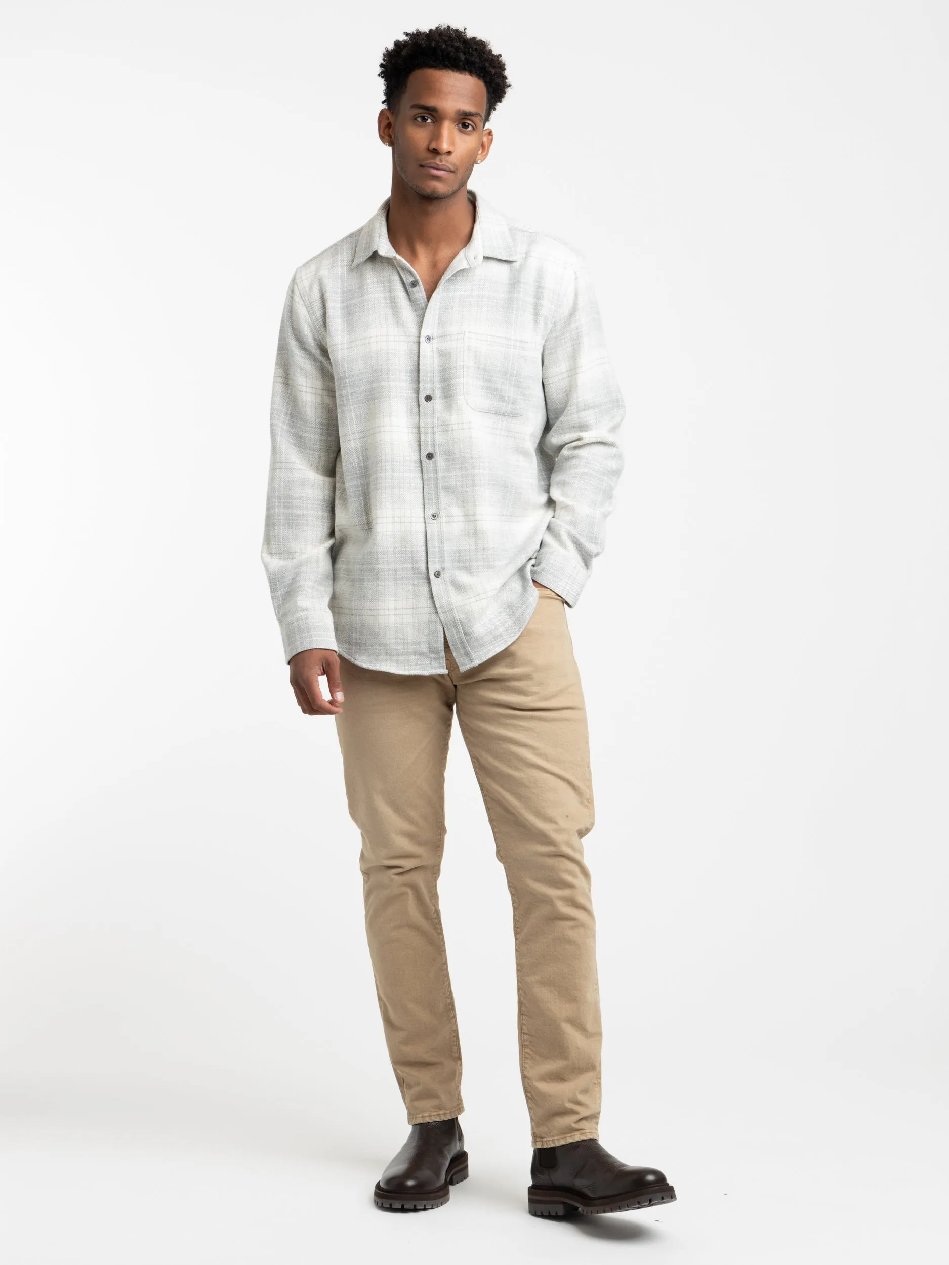 Grey Check Fabri Shirt
