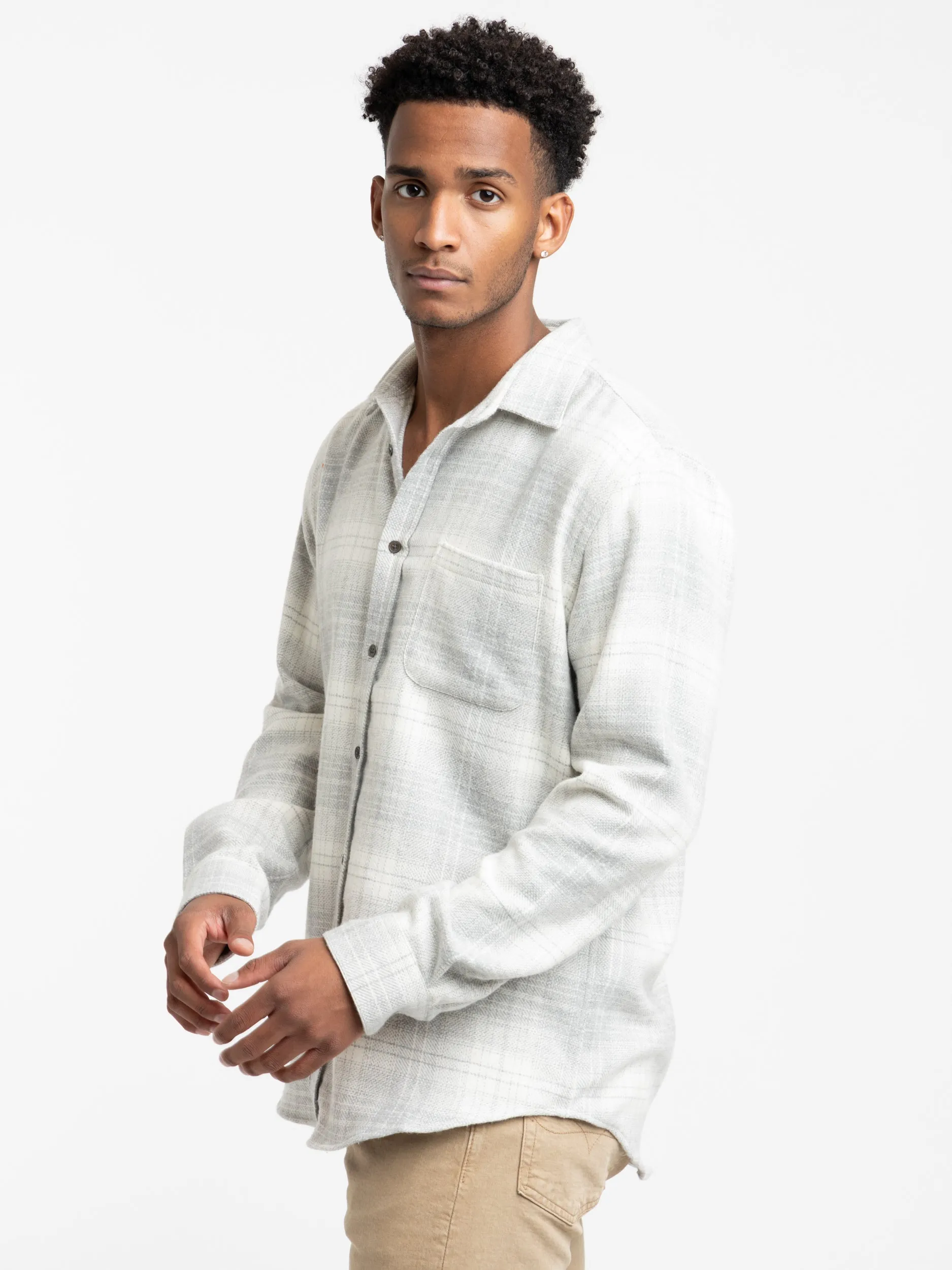 Grey Check Fabri Shirt
