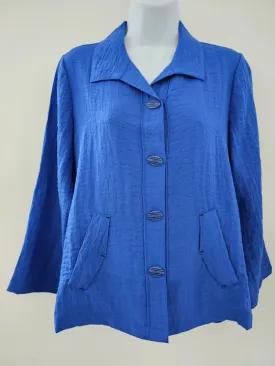 Habitat, 30649 Pleat Back Jacket, Sapphire