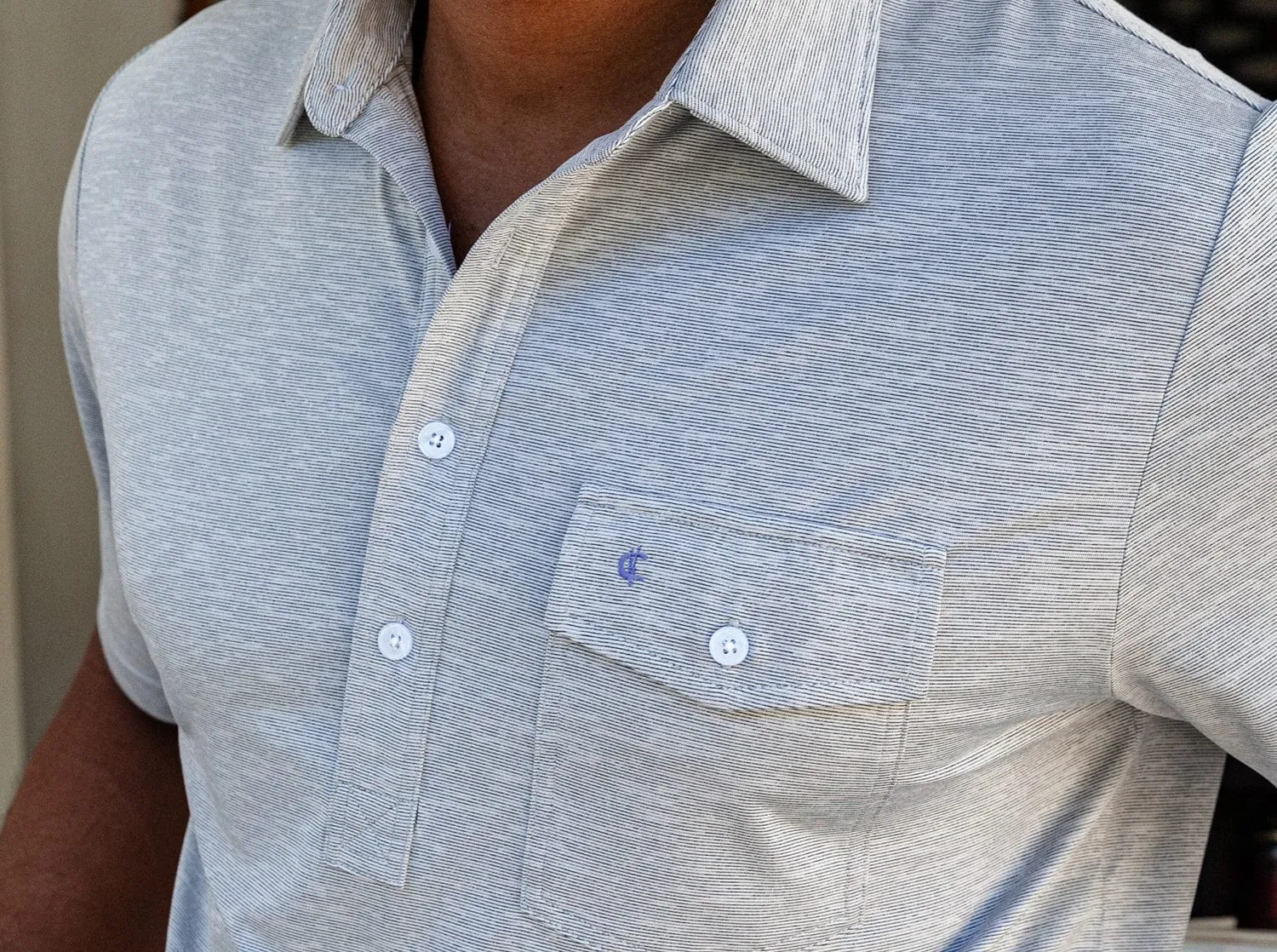 Heather Performance Sport Players Shirt - Steely Dan