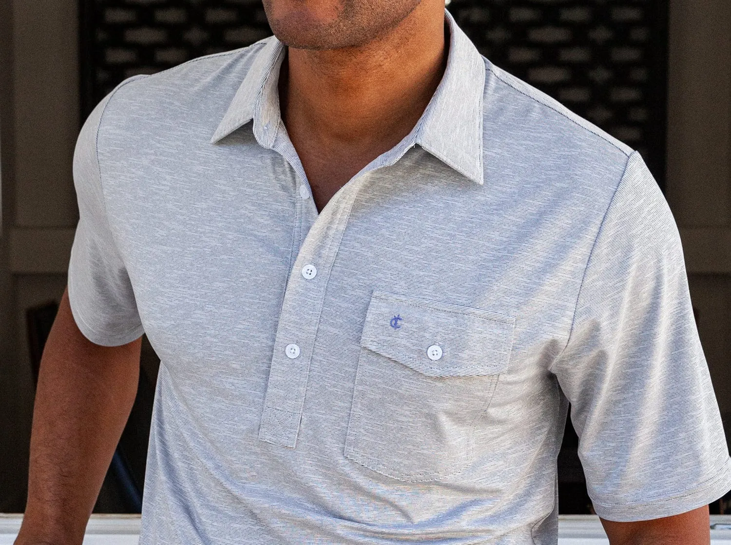 Heather Performance Sport Players Shirt - Steely Dan