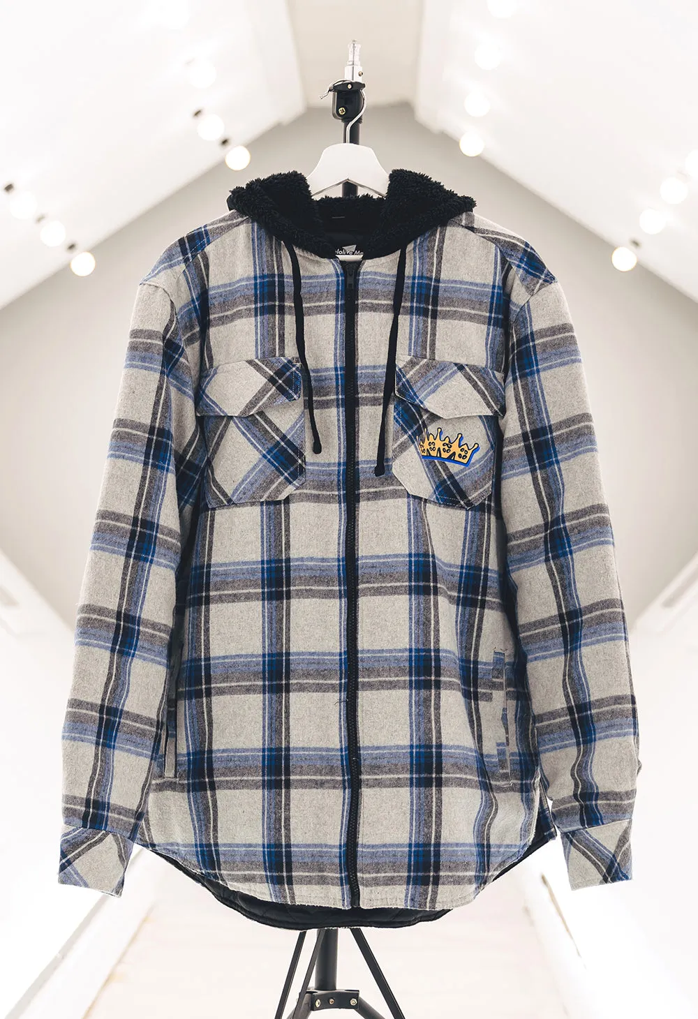 Quilted Plaid Jacket Featuring Hoshimachi Suisei at NYC