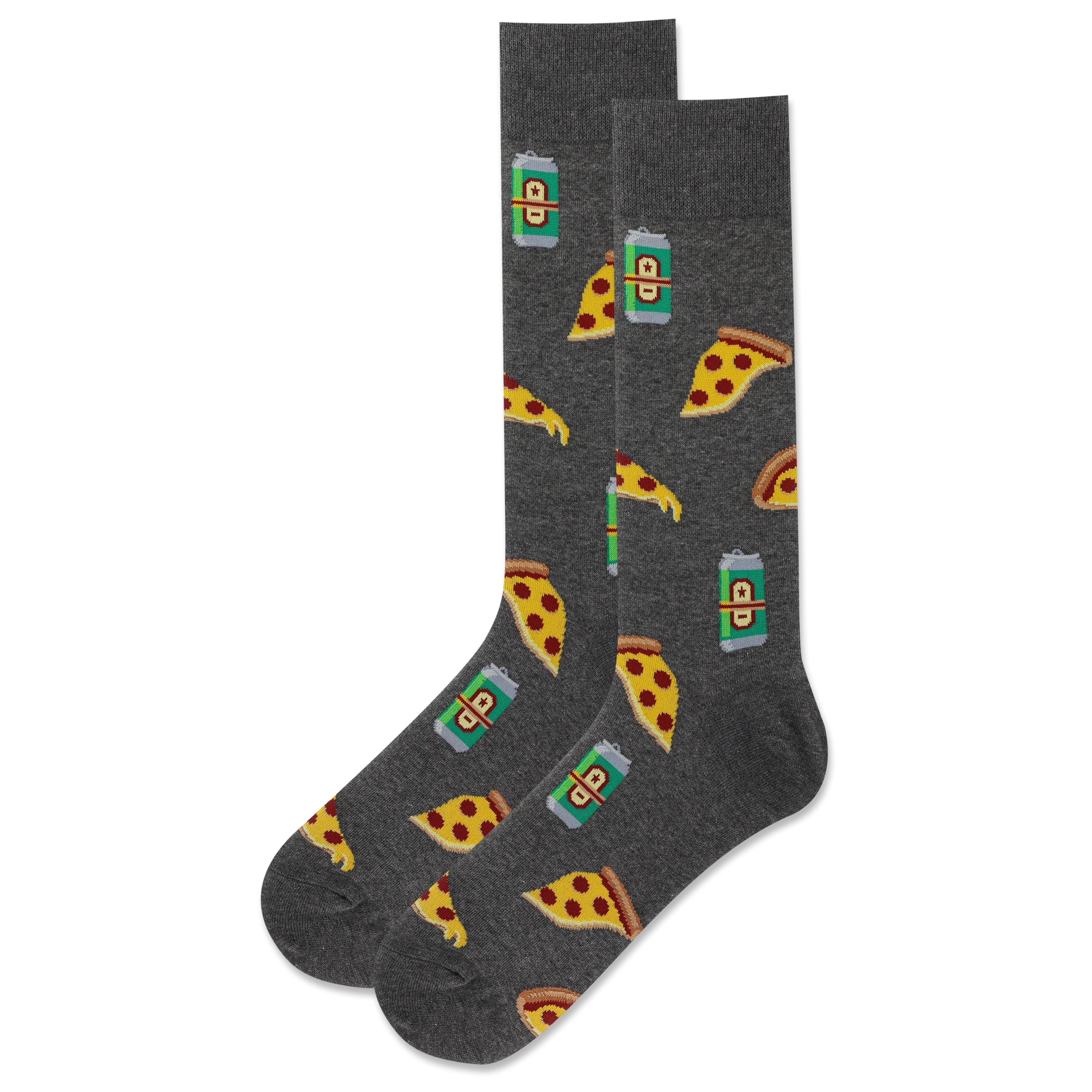 HOTSOX Men's Beer and Pizza Crew Sock