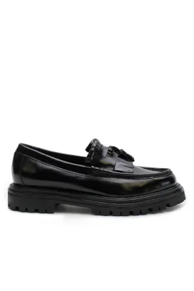 Isla Tassle Loafer Black