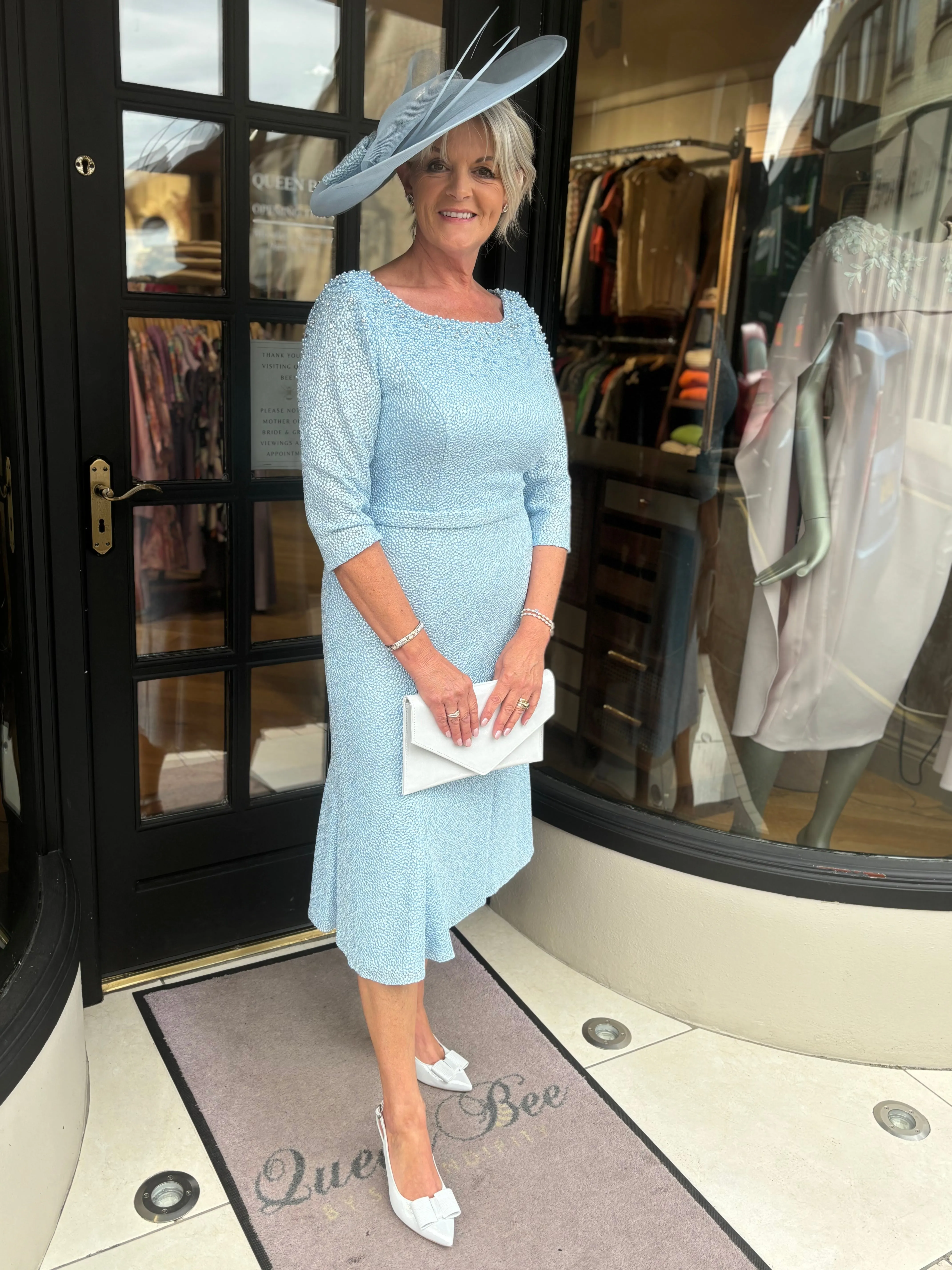 John Charles Womens 27037A Aqua Novelty Dress - Elegant and Stylish Cocktail Attire