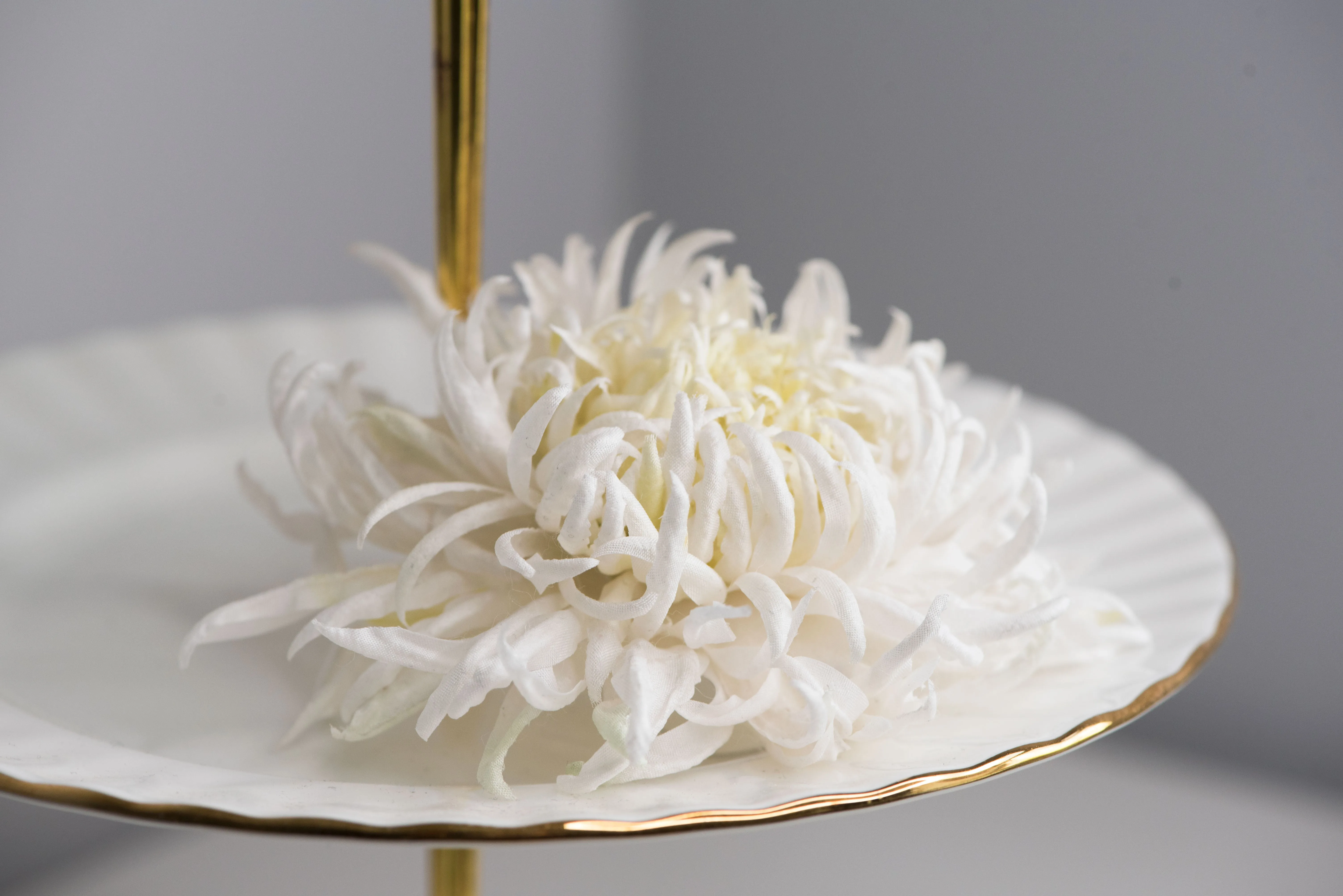 Large chrysanthemum flower brooch - ANTHEMON