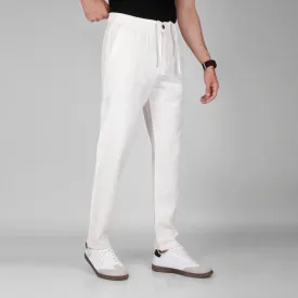 Lightweight Drawstring Trousers  -  OFF WHITE