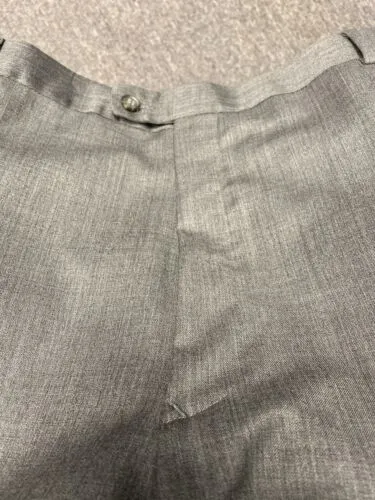 LINEA UOMO Men's Gray 2 Piece 3 Button Suit Blazer 56L Pants 52x30