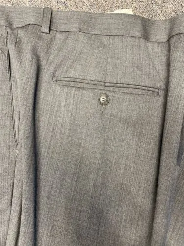 LINEA UOMO Men's Gray 2 Piece 3 Button Suit Blazer 56L Pants 52x30