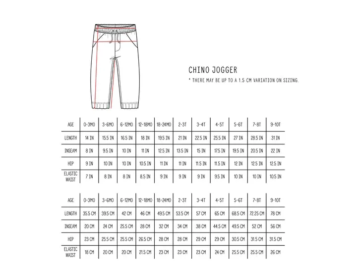 Little Bipsy - Chino Joggers in Camel