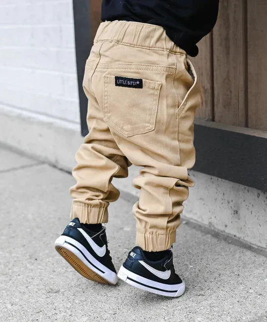 Little Bipsy - Chino Joggers in Camel