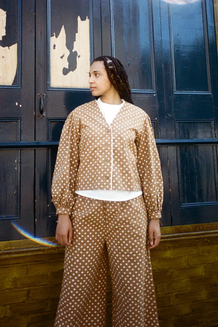 Medlar Top Daisy Print