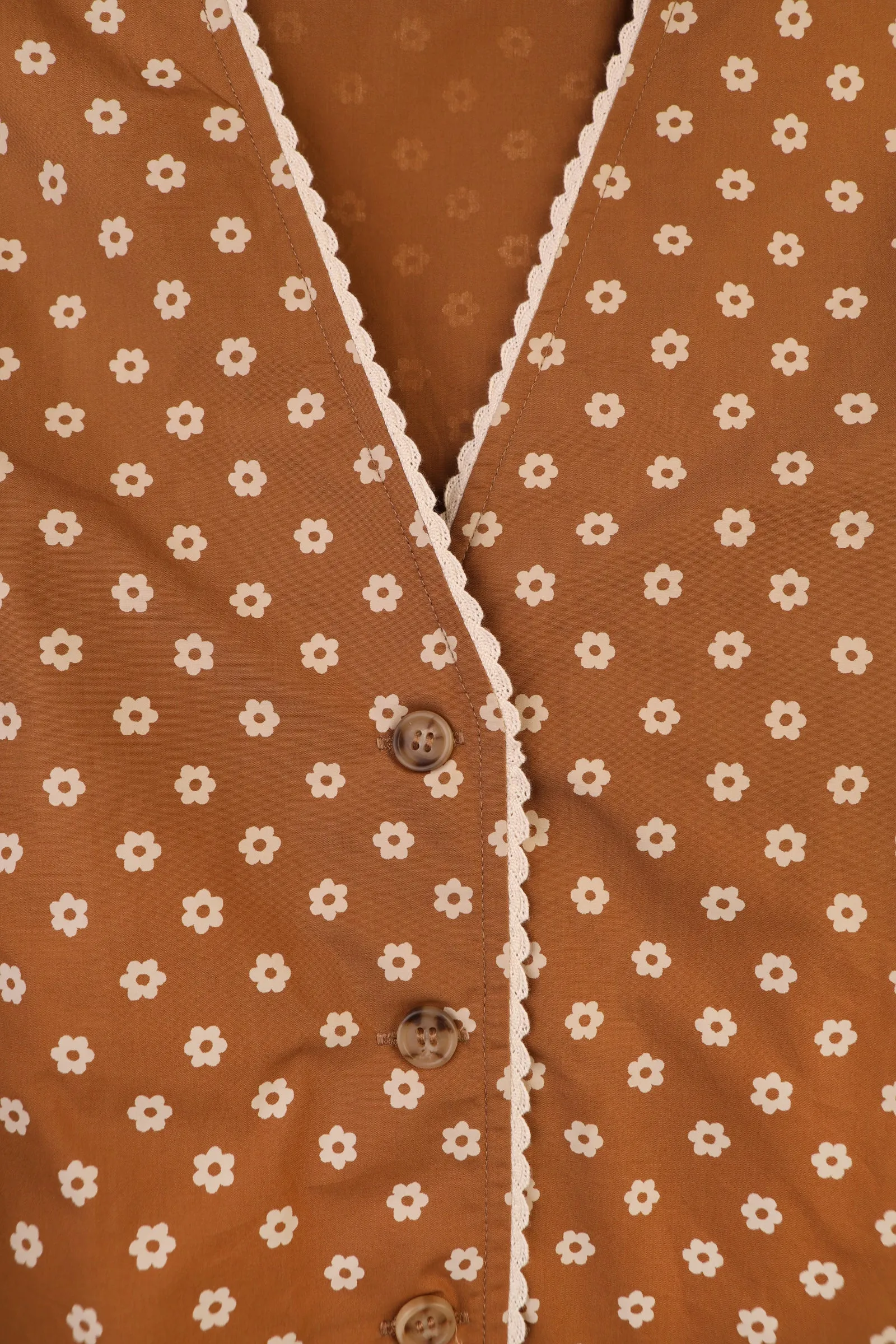 Medlar Top Daisy Print