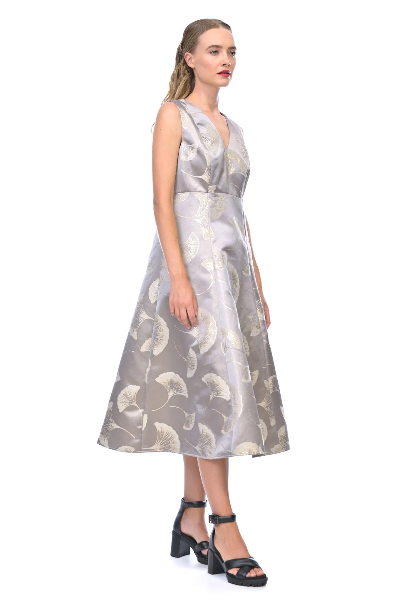 Elegant Megan Salmon M8103 Lotus Francesca Dress - Perfect for Any Occasion