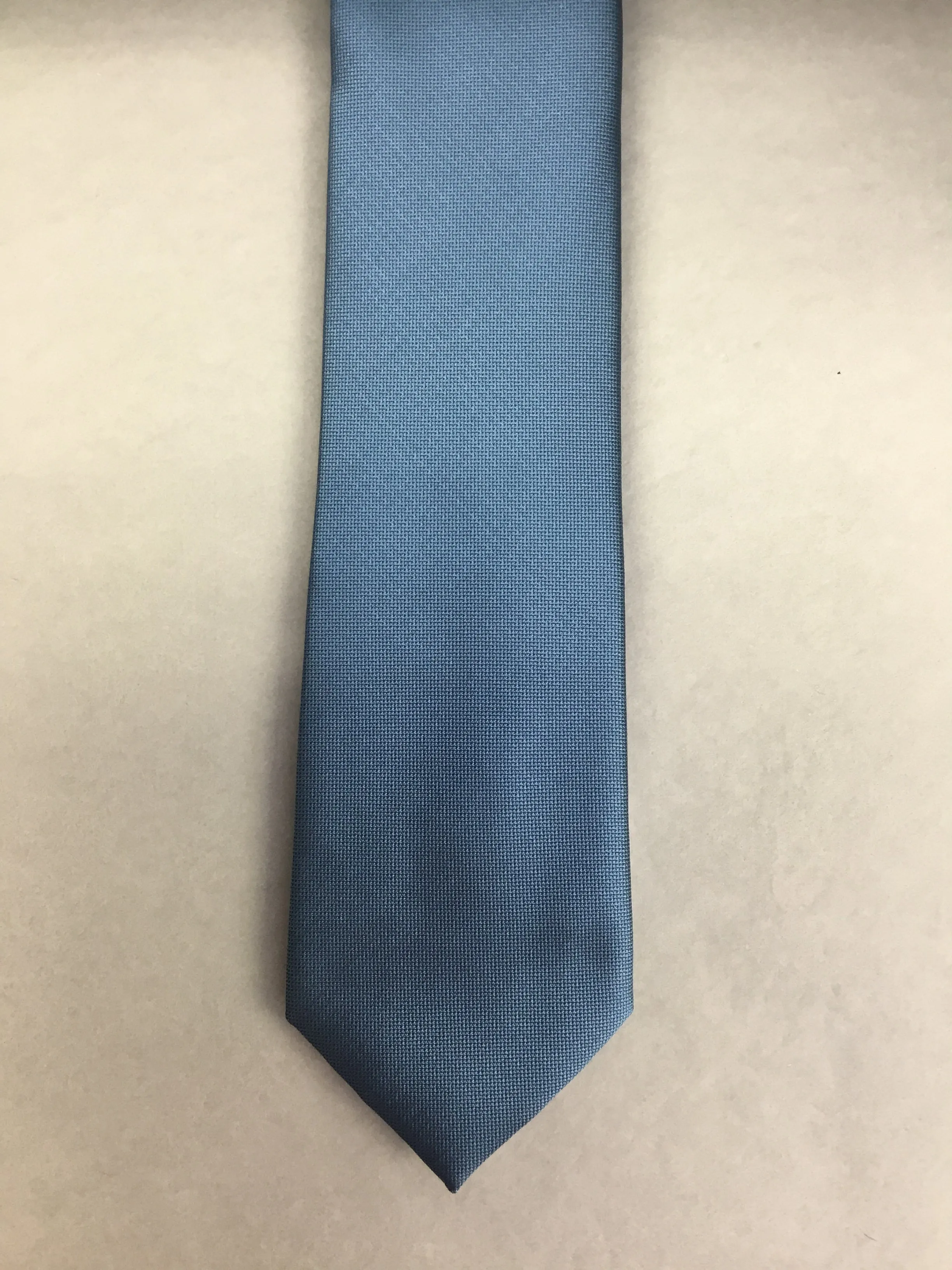 Mens Microfibre/Silk Tie Blue