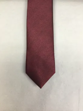 Mens Microfibre/Silk Tie Burgundy