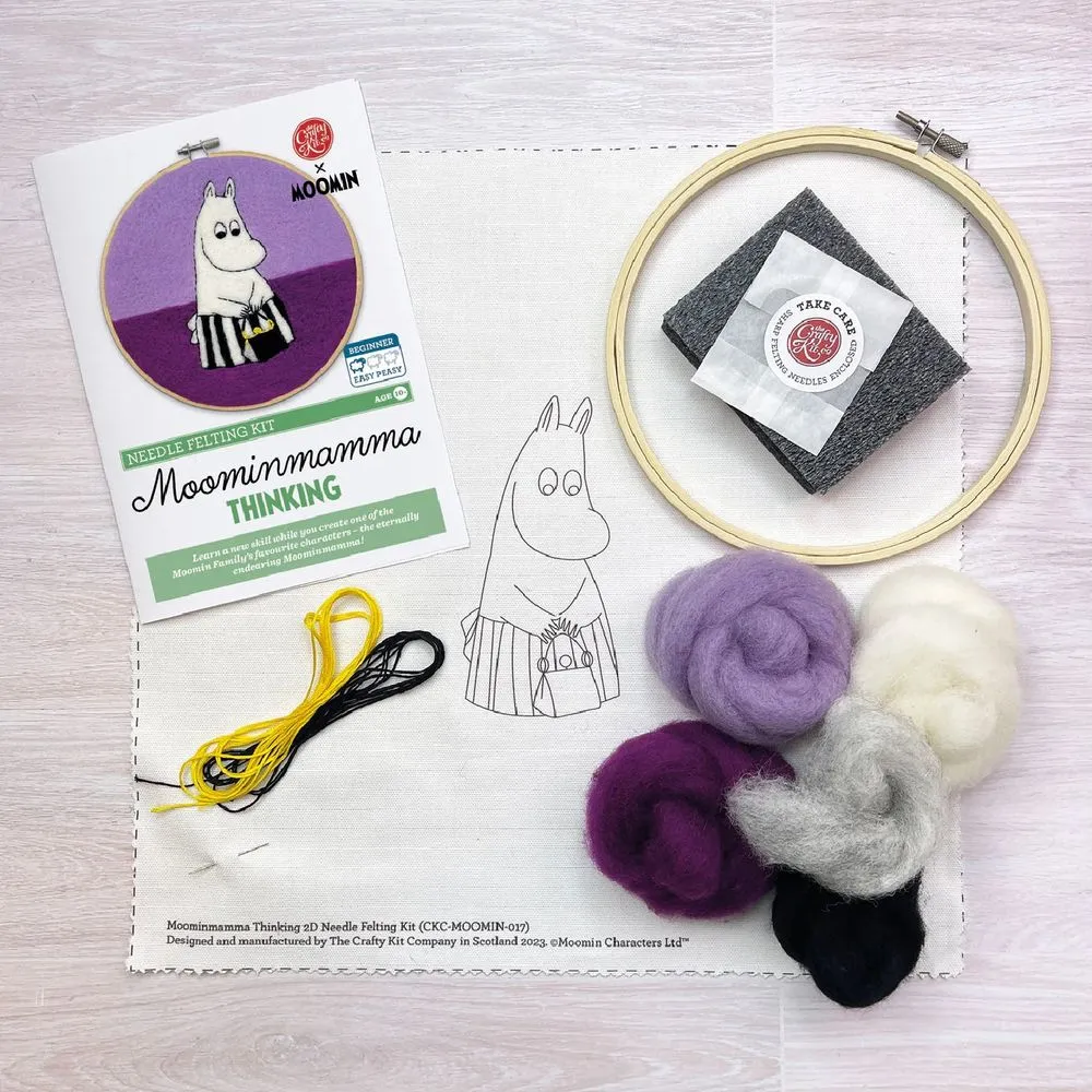 Moominmamma Thinking Needle Felting Kit - Crafty Kit Company