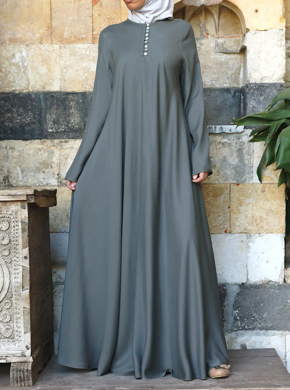 Mother of Pearl Flared Abaya