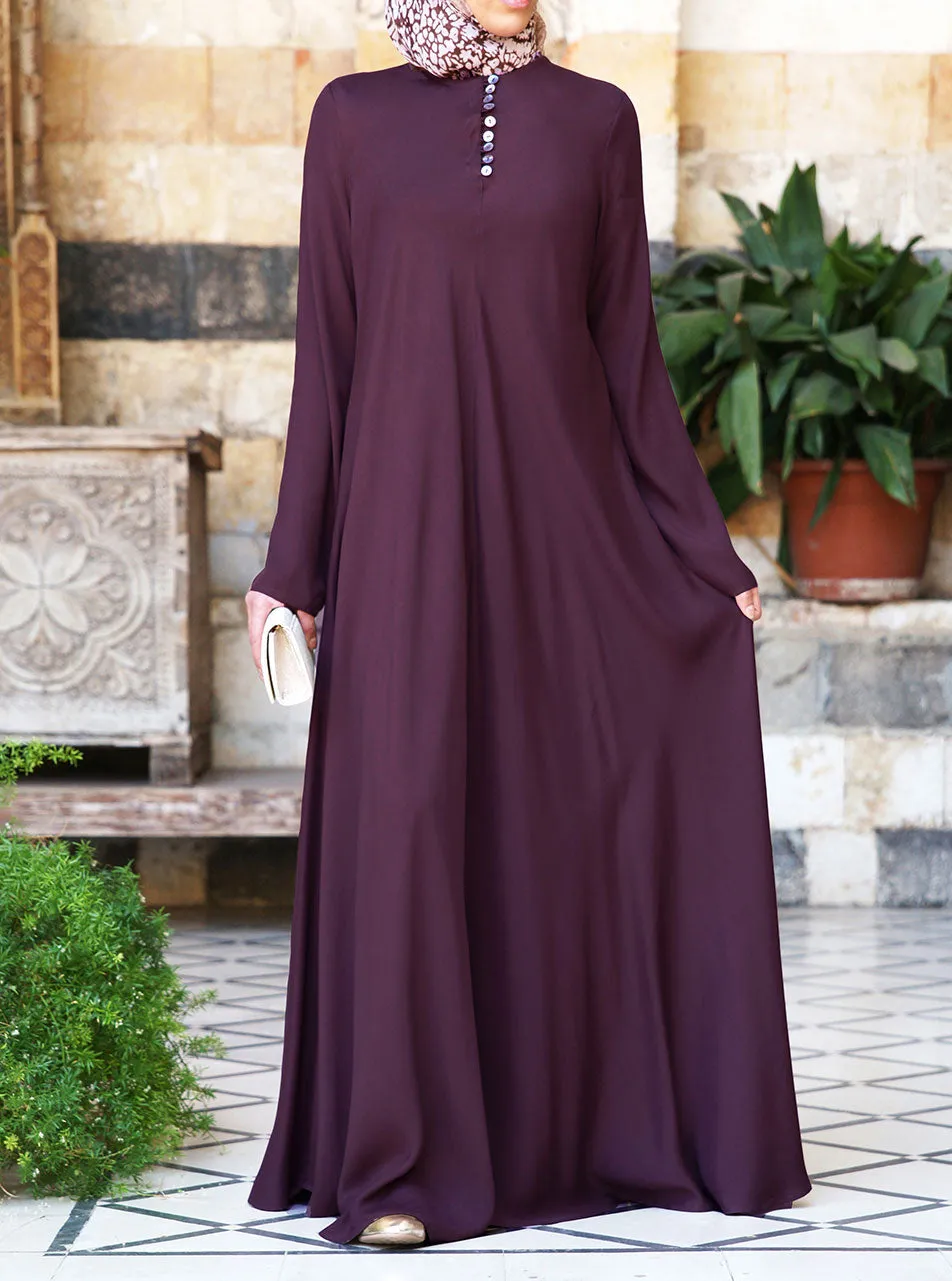 Mother of Pearl Flared Abaya