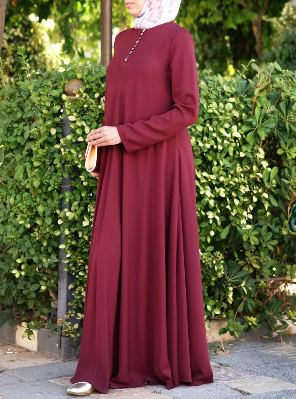Mother of Pearl Flared Abaya