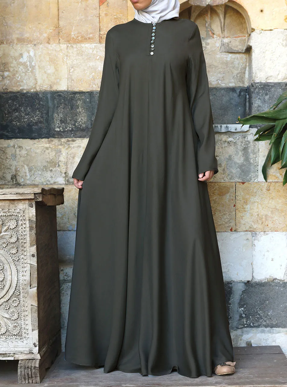 Mother of Pearl Flared Abaya