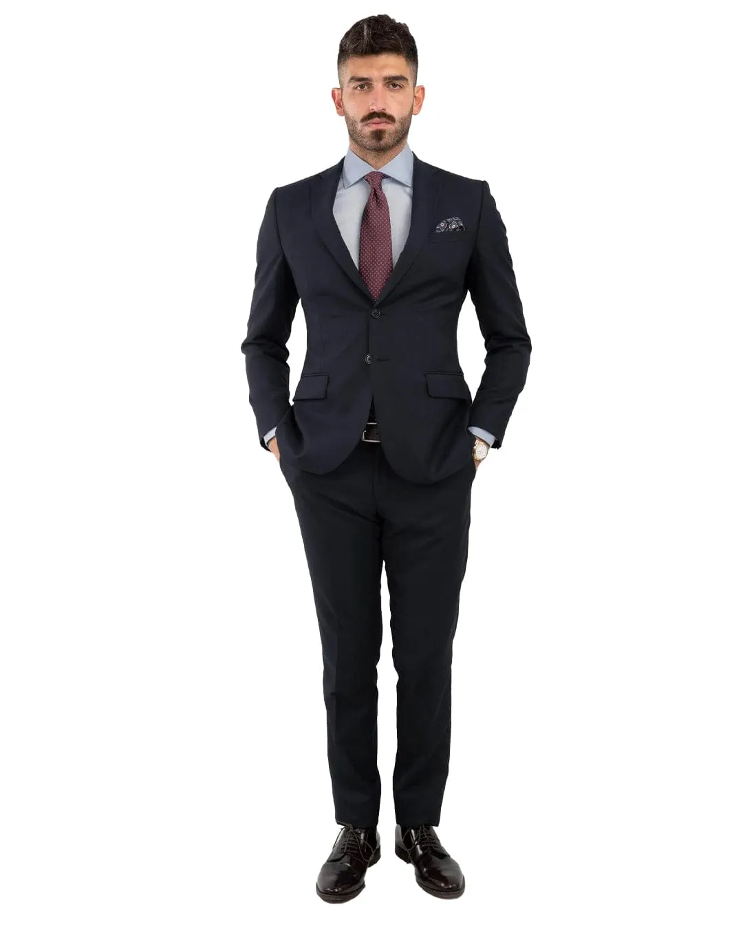 Navy Plain Suit Jacket