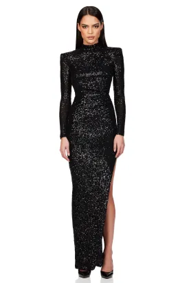 NOOKIE Veda High Neck Gown (Black) - RRP $399