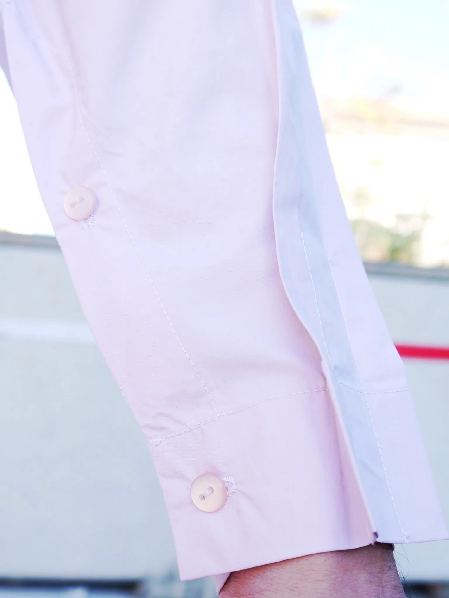 Origami Bellini Cotton Shirt / Pink
