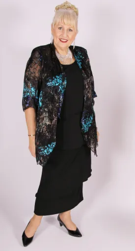 Overlay Pull-On Skirt Black