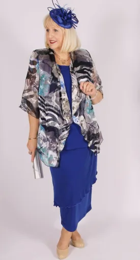Overlay Pull-On Skirt Sapphire