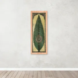 Pattachitra Forrest green Tussar painting